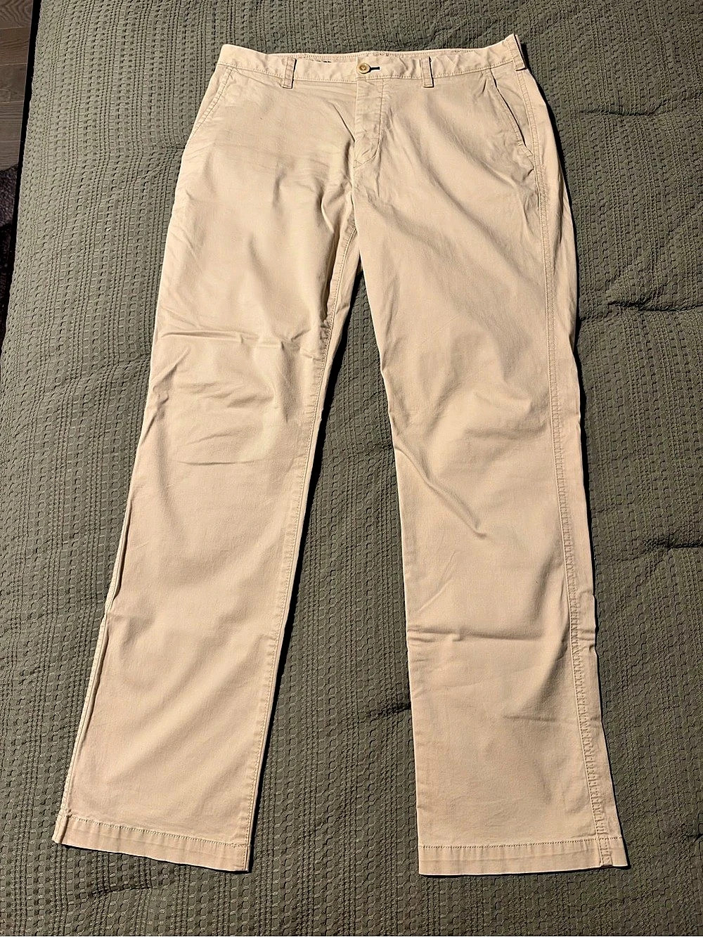 Bootlegger Straight Fit Men's Cotton Pants Beige Waist 32/32 Like New
